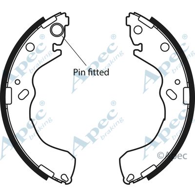 APEC BRAKING Piduriklotside komplekt SHU598